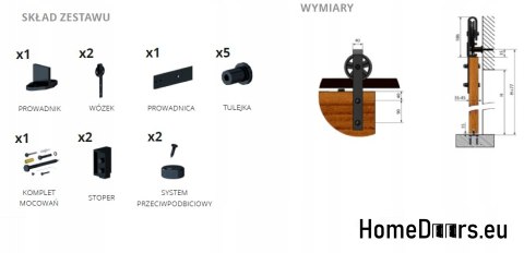 Systém posuvných dveří IZYDA Loft produkt PL Systém posuvných dveří IZYDA Loft produkt PL