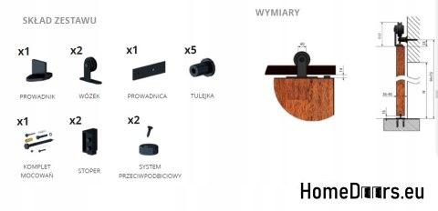 Systém posuvných dveří LUNA Loft produkt PL Systém posuvných dveří LUNA Loft produkt PL