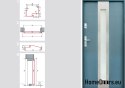 EXTERIÉROVÉ DVEŘE NA ZAKÁZKU W11 80 ČERNÁ, PĚNA