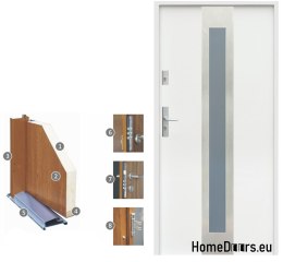 ZAKÁZKOVÁ VNĚJŠÍ DVÍŘKA W11 90 ČERNÁ, PĚNA