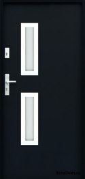 EXTERIÉROVÉ DVEŘE NA ZAKÁZKU W17 80 P ČERNÁ, PĚNA