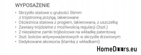 VCHODOVÉ DVEŘE 56mm LAK AURIGA SLIM CR 90 VCHODOVÉ DVEŘE 56mm LAK AURIGA SLIM CR 90