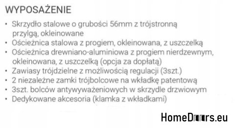 VCHODOVÉ DVEŘE 56mm JUPITER FULL W14 90 VCHODOVÉ DVEŘE 56mm JUPITER FULL W14 90