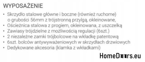 DVOUKŘÍDLÉ VCHODOVÉ DVEŘE JUPITER ARKUS CR 140 DVOUKŘÍDLÉ VCHODOVÉ DVEŘE JUPITER ARKUS CR 140