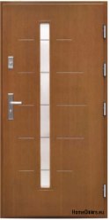 Dveře exteriérové, dub dřevěný 82 mm ARIE