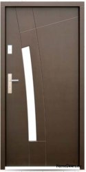 Dveře exteriérové, dub dřevěný 82 mm ELIZA