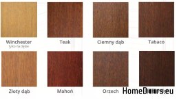 Drzwi zewnętrzne drewniane dębowe 82 mm TARYK
