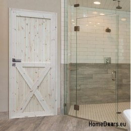 DŘEVĚNÉ DVEŘE LEŠTĚNÁ BOROVICE RADEX LOFT X 70