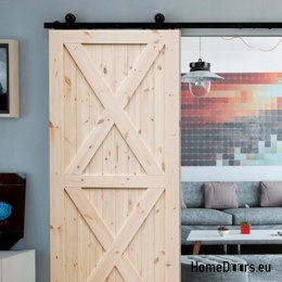 DŘEVĚNÉ BOROVICOVÉ DVEŘE FULL RADEX LOFT XX 80