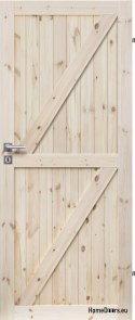 DŘEVĚNÉ BOROVICOVÉ DVEŘE FULL RADEX LOFT ZZ 80