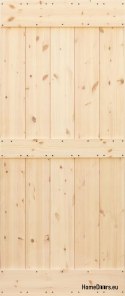DŘEVĚNÉ BOROVICE POSUVNÉ DVEŘE LOFT RUSTIKÁLNÍ E 70