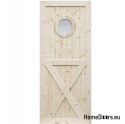 DŘEVĚNÉ BOROVICOVÉ VÁZANÉ DVEŘE RADEX LOFT OX 70