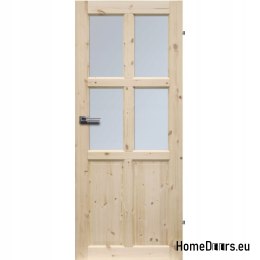 POKOJOVÉ VÁZANÉ DVEŘE SE SKLEM RADEX BERGEN 4S 80
