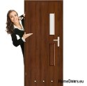 Interiérové deskové koupelnové dveře DUO 1 panel 80