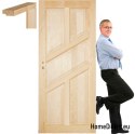 Borovicové dveře surový rám STOLGEN FR6 60/70/80/90