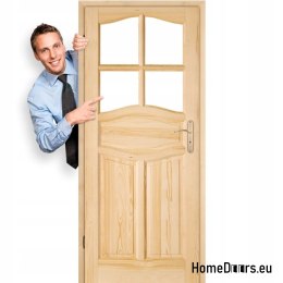 Dřevěné přírodní dveře DELFIN 60/70/80/90