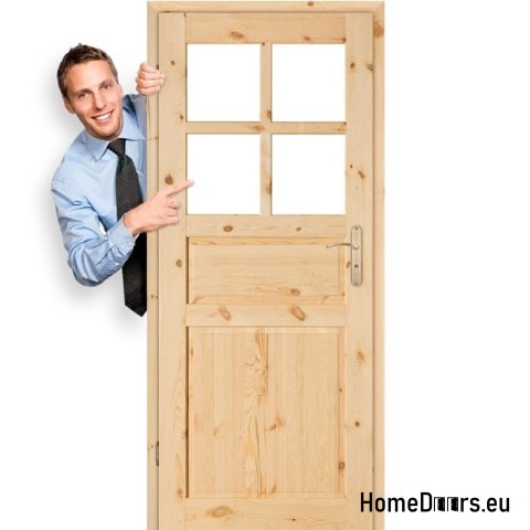 Dveře do pokoje dřevěné surové HARNAŚ 60/70/80/90 Dveře do pokoje dřevěné surové HARNAŚ 60/70/80/90