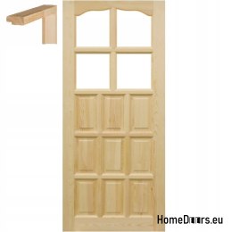 Polské 60/70/80/90 borovicové dveře s FRAME STOLGEN LS4