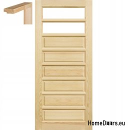 Koupelnové borovicové dveře 60/70/80/90 rám STOLGEN TD2