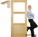 Dřevěný borovicový rám dveří STOLGEN TM3 60/70/80/90
