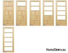 Dřevěný borovicový rám dveří STOLGEN TS6 60/70/80/90
