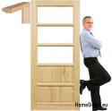 Borovicové dveře pokoje s rámem STOLGEN TS4 60/70/80/90