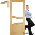 Dřevěné dveře surové s rámem STOLGEN SL4 60/70/80/90