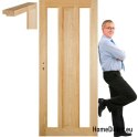 Dřevěný borovicový rám dveří STOLGEN OM3 60/70/80/90
