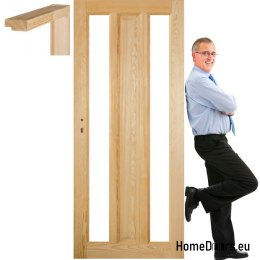 Dřevěný borovicový rám dveří STOLGEN OM3 60/70/80/90