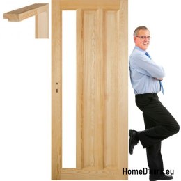 Dřevěný borovicový rám dveří STOLGEN OM4 60/70/80/90