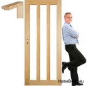 Dřevěný borovicový rám dveří STOLGEN OM5 60/70/80/90
