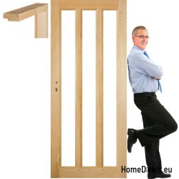 Dřevěný borovicový rám dveří STOLGEN OM5 60/70/80/90
