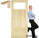 Dřevěný borovicový rám dveří STOLGEN HV2 60/70/80/90