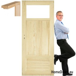 Dřevěný borovicový rám dveří STOLGEN HV2 60/70/80/90