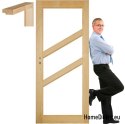 Pokojové borovicové dveře s rámem STOLGEN FR4 60/70/80/90