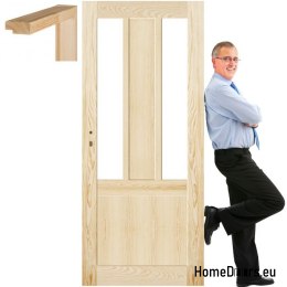 Dřevěný borovicový rám dveří STOLGEN AK4 60/70/80/90