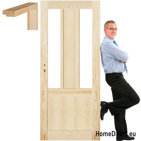 Dřevěný borovicový rám dveří STOLGEN AK4 60/70/80/90