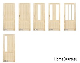 Dřevěný borovicový rám dveří STOLGEN AK4 60/70/80/90
