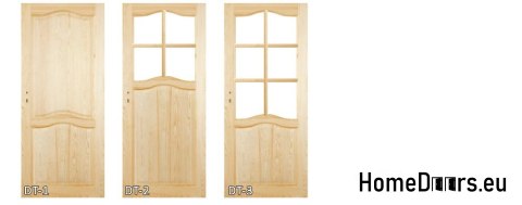 Pokojové borovicové dveře s rámem STOLGEN DT3 60/70/80/90 Pokojové borovicové dveře s rámem STOLGEN DT3 60/70/80/90