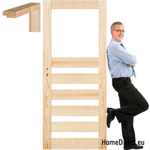 Borovicové dveře surový rám STOLGEN CR6 60/70/80/90