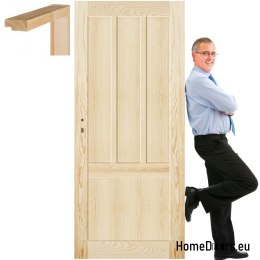 Masivní borovicové dveře s rámem STOLGEN AK2 60/70/80/90