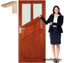 Dřevěné dveře s rámem pro koupelnu WC FR7 60