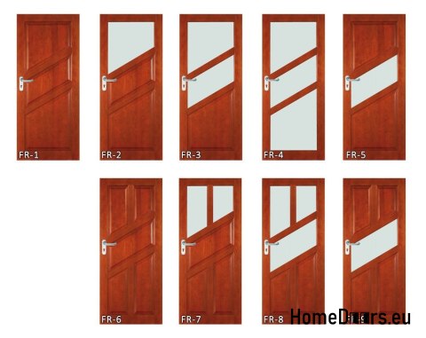 Dřevěné dveře s rámem pro koupelnu WC FR7 60 Dřevěné dveře s rámem pro koupelnu WC FR7 60