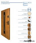 Vnější dveře T41 80 72MM Warm Ud=1,2
