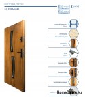 Vnější dveře T50 90 72MM Warm Ud=1,2 BLACK