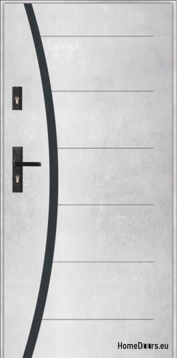 Vnější dveře T45 90 55MM Warm Ud=1,2, BETON
