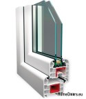 Okna MAHOŃ PCV RU/U poziom 1000x1000mm ciepłe