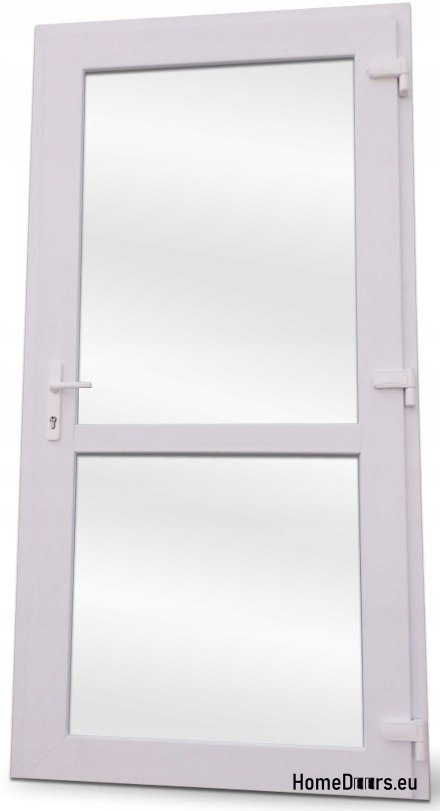 Exteriér PVC dveře obchodu 100/200 bílá