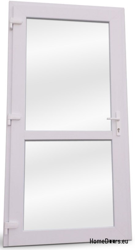 Exteriér PVC dveře obchodu 100/200 bílá Exteriér PVC dveře obchodu 100/200 bílá