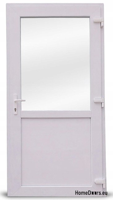 Exteriér PVC dveře obchodu 100/200 bílá Exteriér PVC dveře obchodu 100/200 bílá